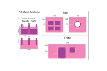 Halvhög Säng med gardin och rutschkana Pino Vit, Bella - Vit, Bella - Möbler - Barnmöbler - Barnsäng & juniorsäng - Loftsäng barn