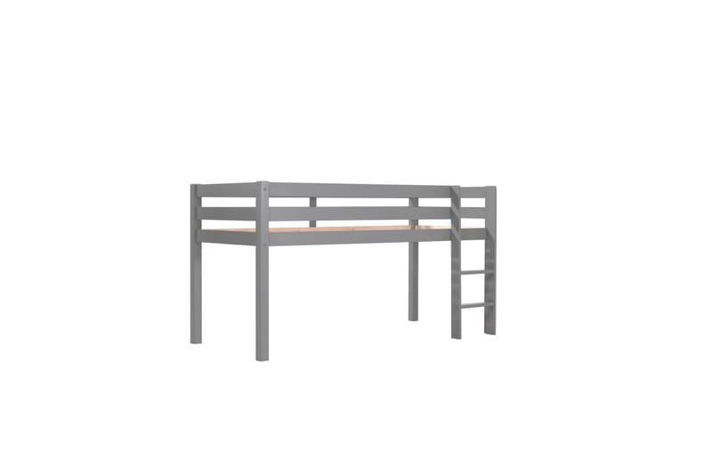 Halvhög Säng med gardin Pino Grå, Chucky - Grå, Chucky - Möbler - Barnmöbler - Barnsäng & juniorsäng - Loftsäng barn
