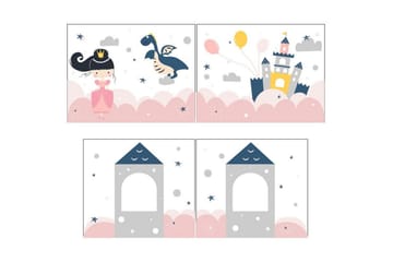 Halvhög Säng med gardin Pino Naturlig, Prinsessa sophie - Naturlig, Prinsessa sophie - Möbler - Barnmöbler - Barnsäng & juniorsäng - Loftsäng barn