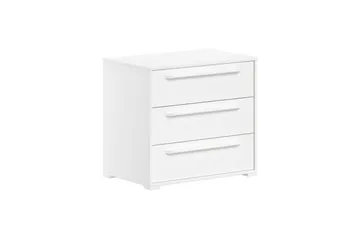 Halvhög Säng och 2 byråer med 3 Lådor Sam Vit - Vit - Möbler - Barnmöbler - Barnsäng & juniorsäng - Loftsäng barn