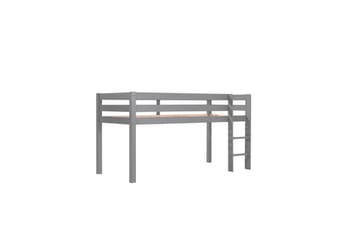 Halvhöjdssäng med gardin Pino Birdy Grå, Grå, Utan rutschkana, Birdy, 3 - Grå, Grå, Utan rutschkana, Birdy, 3 - Möbler - Barnmöbler - Barnsäng & juniorsäng - Loftsäng barn