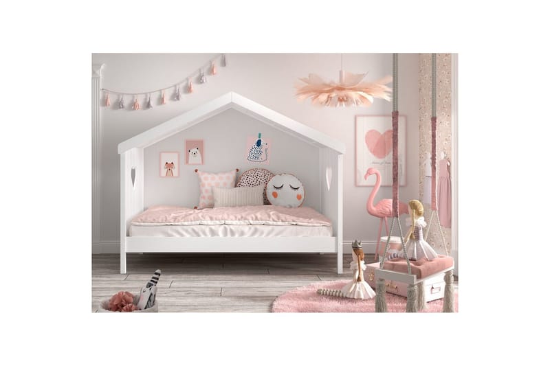Hussäng Amori 90 x 200 cm White - Möbler - Barnmöbler - Barnsäng & juniorsäng - Hussäng