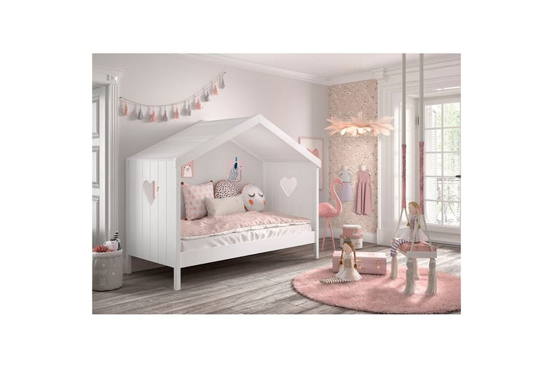 Hussäng Amori 90 x 200 cm White - Möbler - Barnmöbler - Barnsäng & juniorsäng - Hussäng