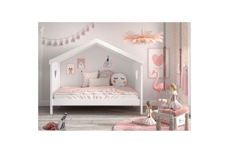 Hussäng Amori 90 x 200 cm White - Möbler - Barnmöbler - Barnsäng & juniorsäng - Hussäng