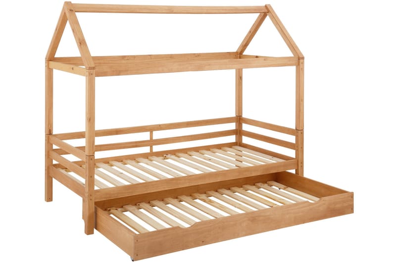 Hussäng Jarros med Hussänghimmel - Natur - Möbler - Barnmöbler - Barnsäng & juniorsäng - Hussäng
