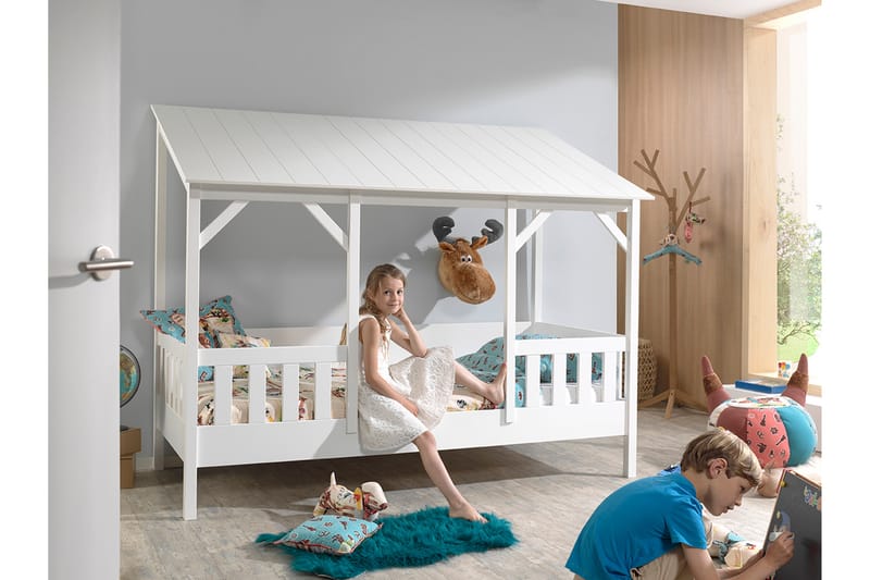 Hussäng Lasjö 214 cm - Vit - Möbler - Barnmöbler - Barnsäng & juniorsäng - Hussäng