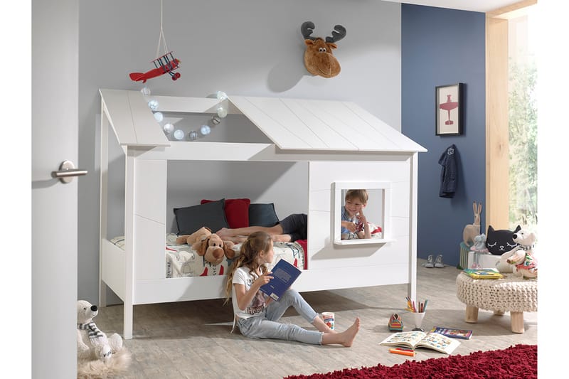 Hussäng Lasjö 214 cm - Vit - Möbler - Barnmöbler - Barnsäng & juniorsäng - Hussäng