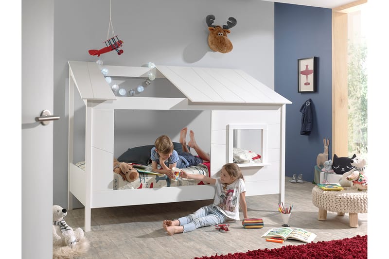 Hussäng Lasjö 214 cm - Vit - Möbler - Barnmöbler - Barnsäng & juniorsäng - Hussäng