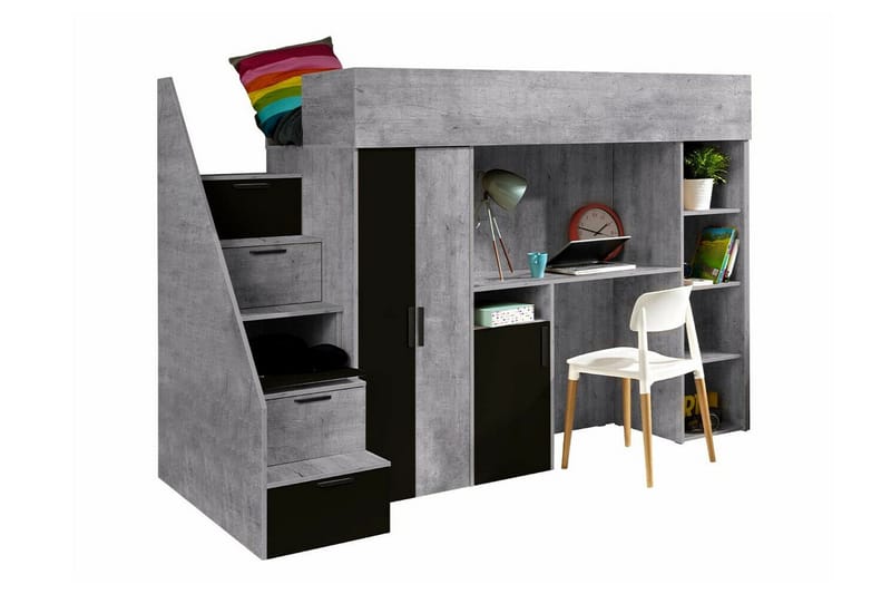 Juniorsäng  Dunvegan 90x200 cm - Svart - Möbler - Barnmöbler - Barnsäng & juniorsäng