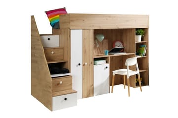 Juniorsäng  Dunvegan 90x200 cm - Vit - Möbler - Barnmöbler - Barnsäng & juniorsäng