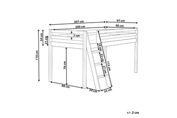 Låg våningssäng Ascoux - Rosa - Möbler - Barnmöbler - Barnsäng & juniorsäng - Loftsäng barn