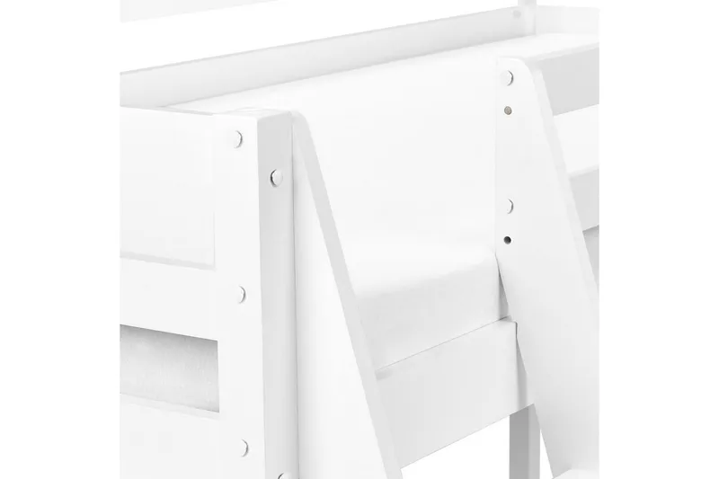 Låg våningssäng Ascoux - Vit - Möbler - Barnmöbler - Barnsäng & juniorsäng - Loftsäng barn