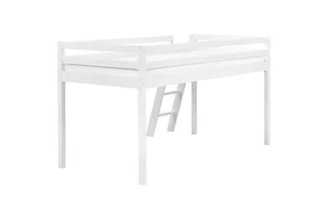 Låg våningssäng Ascoux - Vit - Möbler - Barnmöbler - Barnsäng & juniorsäng - Loftsäng barn