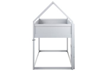 Låg våningssäng Dienne - Grå - Möbler - Barnmöbler - Barnsäng & juniorsäng - Loftsäng barn