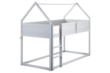 Låg våningssäng Dienne - Grå - Möbler - Barnmöbler - Barnsäng & juniorsäng - Loftsäng barn