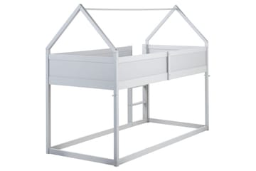 Låg våningssäng Dienne - Grå - Möbler - Barnmöbler - Barnsäng & juniorsäng - Loftsäng barn