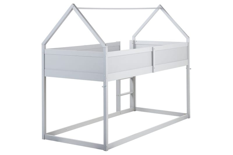 Låg våningssäng Dienne - Grå - Möbler - Barnmöbler - Barnsäng & juniorsäng - Loftsäng barn
