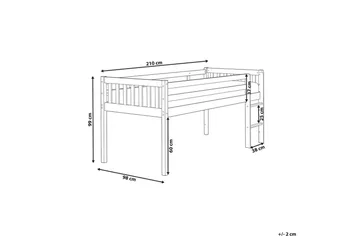 Låg våningssäng Peipin - Ljus trä - Möbler - Barnmöbler - Barnsäng & juniorsäng - Loftsäng barn