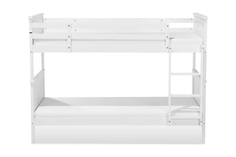 Våningssäng Radon 90x200 cm - Vit - Loftsäng barn - Våningssäng barn