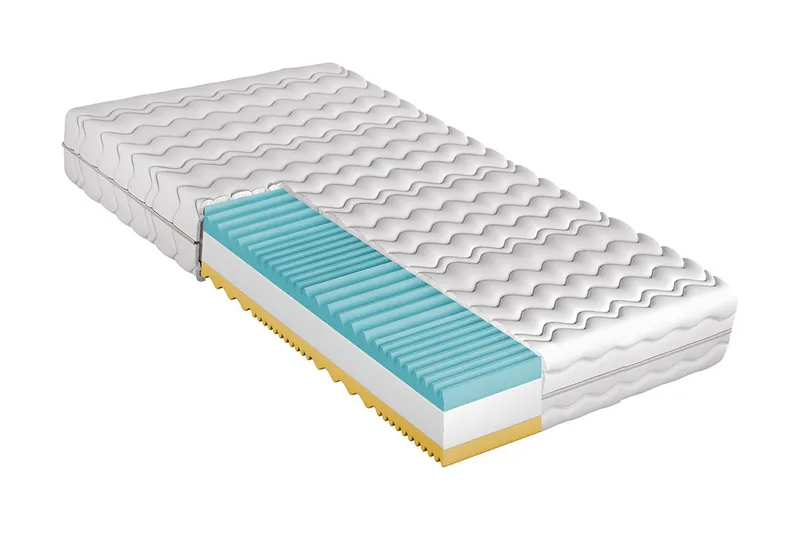 Madrass 90x200  Vit, Vit