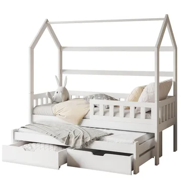 Majbelle Sängram Hussäng 90x200 cm med förvaring och extra liggplats