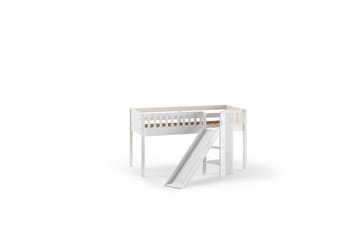 Mellanhög säng med rutschkana Scott 115 cm - Möbler - Barnmöbler - Barnsäng & juniorsäng - Loftsäng barn