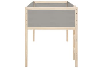 Mellansäng Square Line Grå - Grå - Möbler - Barnmöbler - Barnsäng & juniorsäng - Loftsäng barn