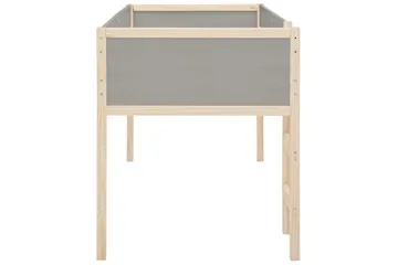 Mellansäng Square Line Grå - Grå - Möbler - Barnmöbler - Barnsäng & juniorsäng - Loftsäng barn