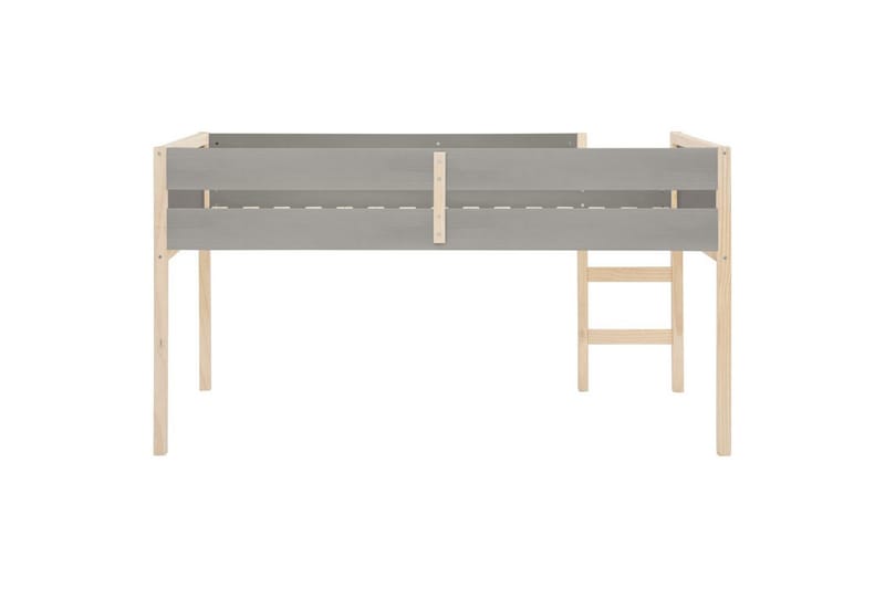 Mellansäng Square Line Grå - Grå - Möbler - Barnmöbler - Barnsäng & juniorsäng - Loftsäng barn