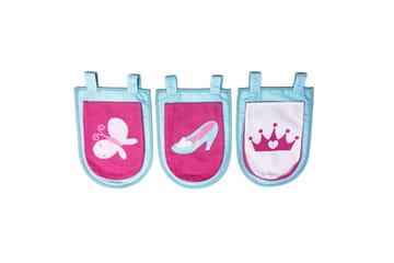 Mellanstegsäng med rutschkana och matchande textilset (lekgardin och förvaringsfickor) Scott Prinsessa - Prinsessa - Möbler - Barnmöbler - Barnsäng & juniorsäng - Loftsäng barn