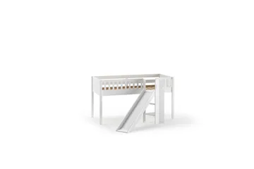 Mellanstegsäng med rutschkana och matchande textilset (lekgardin) Scott Karibiska Pirater - Karibiska Pirater - Möbler - Barnmöbler - Barnsäng & juniorsäng - Loftsäng barn