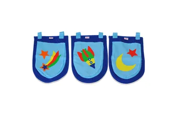 Mellanstegsäng med stege och matchande textilset (lekgardin, tunnel och förvaringsfickor) Scott Astro - Astro - Möbler - Barnmöbler - Barnsäng & juniorsäng - Loftsäng barn