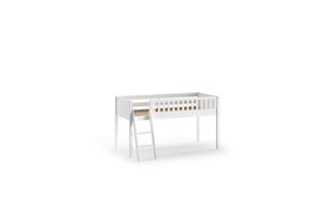 Mellanstegsäng med stege och matchande textilset (lekgardin) Scott Prinsessa - Prinsessa - Möbler - Barnmöbler - Barnsäng & juniorsäng - Loftsäng barn