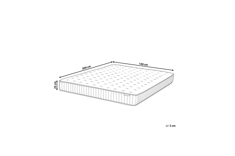 Resårgelmadrass Pleasant 140x200 cm, Fast - 140x200 cm, Fast - Möbler - Barnmöbler - Barnsäng & juniorsäng - Resårbotten barn & barn madrasser