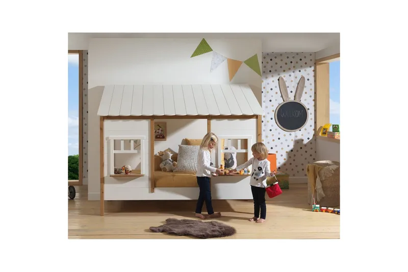 Säng Hussäng Brun - Brun - Möbler - Barnmöbler - Barnsäng & juniorsäng - Hussäng