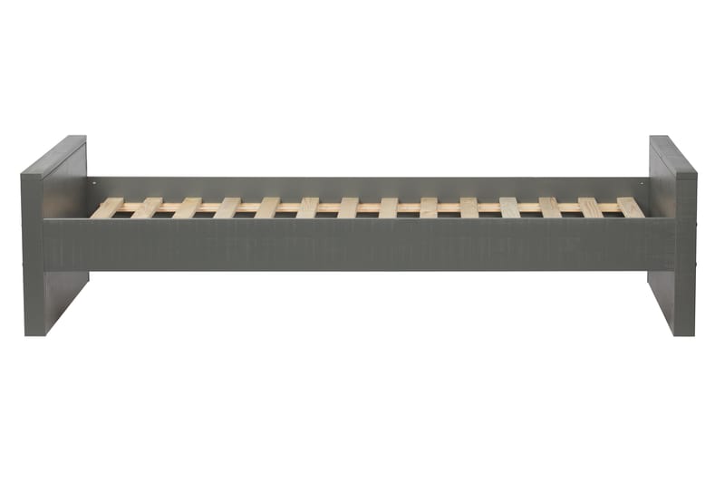 Säng Janey med Förvaring 95x214 cm - Grå - Möbler - Barnmöbler - Barnsäng & juniorsäng - Barnsäng med förvaring
