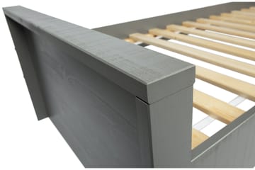 Säng Janey med Förvaring 95x214 cm - Grå - Möbler - Barnmöbler - Barnsäng & juniorsäng - Barnsäng med förvaring