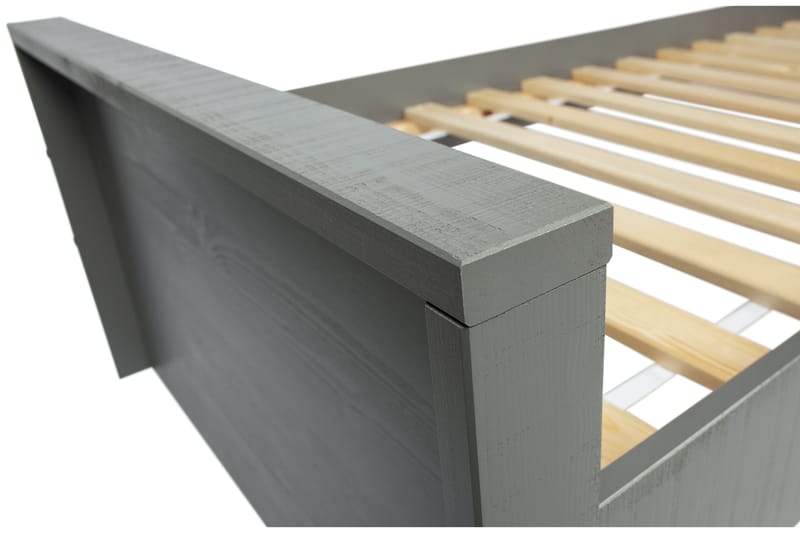 Säng Janey med Förvaring 95x214 cm - Grå - Möbler - Barnmöbler - Barnsäng & juniorsäng - Barnsäng med förvaring