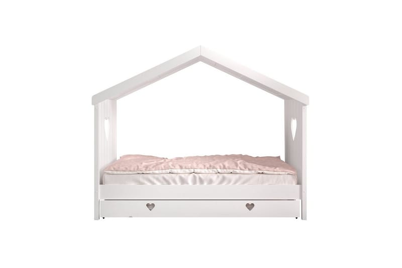 Säng med låda Amori Vit - Möbler - Barnmöbler - Barnsäng & juniorsäng - Hussäng