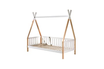 Säng med Låda Tipi Vit, Med staket - Vit, Med staket - Möbler - Barnmöbler - Barnsäng & juniorsäng - Hussäng