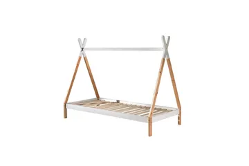 Säng med Lådtextilsats Tipi Natur - Natur - Möbler - Barnmöbler - Barnsäng & juniorsäng - Hussäng