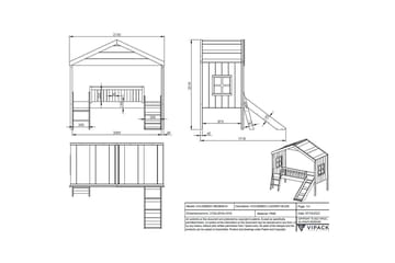 Säng med rutschkana Bousebed - Möbler - Barnmöbler - Barnsäng & juniorsäng - Hussäng