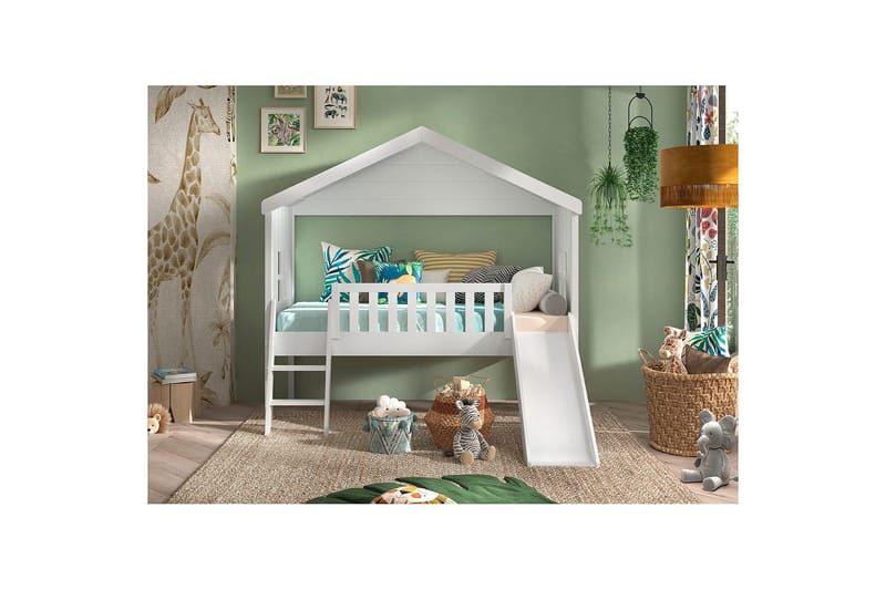 Säng med rutschkana Bousebed - Möbler - Barnmöbler - Barnsäng & juniorsäng - Hussäng