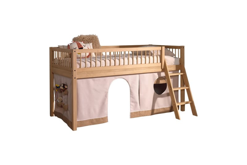 Säng med textil set mellansovare Forrest Ek - Ek - Möbler - Barnmöbler - Barnsäng & juniorsäng - Hussäng