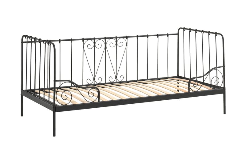 Säng Stavasjö 90x200 cm - Svart - Möbler - Barnmöbler - Barnsäng & juniorsäng