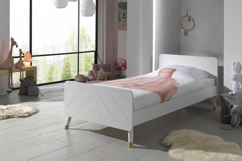 Säng Plingshult 90x200 cm - Vit - Möbler - Barnmöbler - Barnsäng & juniorsäng