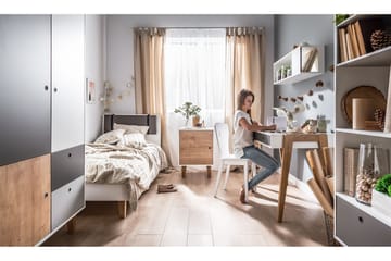 Sängram Concept 120x200 cm Vit/Natur - Vit/Brun - Möbler - Barnmöbler - Barnsäng & juniorsäng