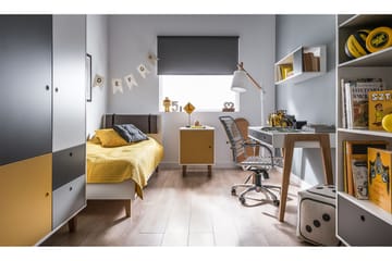 Sängram Concept 90x200 cm Vit/Natur - Natur/Vit - Möbler - Barnmöbler - Barnsäng & juniorsäng