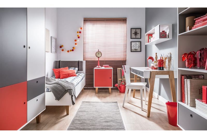 Sängram Concept 90x200 cm Vit/Natur - Natur/Vit - Möbler - Barnmöbler - Barnsäng & juniorsäng