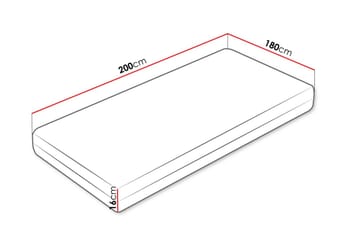 Solklint Resårmadrass 180x200 cm - Vit - Möbler - Barnmöbler - Barnsäng & juniorsäng - Resårbotten barn & barn madrasser